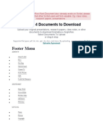Footer Menu: Upload 4 Documents To Download