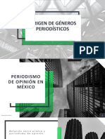 Origen de Géneros Periodísticos