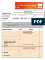 Matriz de Calificacion de Programa de Salud Ocupacional 2019. Telefonica. Cumple 73.3%. 23.03.19. Cav PDF