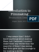 Introduction To Filmmaking: Production Design