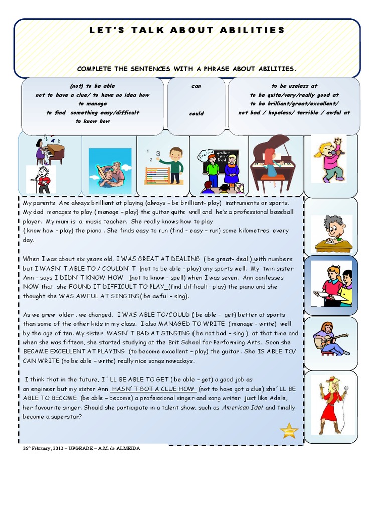 Abilities and Skills Development | PDF
