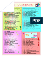 WH - Questions: 2. Fill in The Correct Question Word: 1. Choose and Underline The Correct Question Word