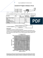 Piper PA-38 Tomahawk Weight & Balance Form: Basic Empty Weights