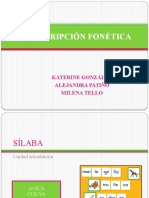 Transcripción Fonética