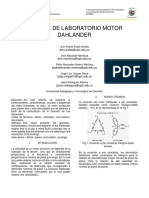 Informe de Laboratorio Motor Dahlander