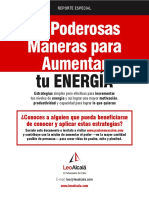 20 Maneras de Aumentar Tu Energia