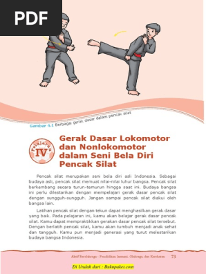 Bab Iv Gerak Dasar Lokomotor Dan Nonlokomotor Dalam Seni Bela Diri Pencak Silat Pdf