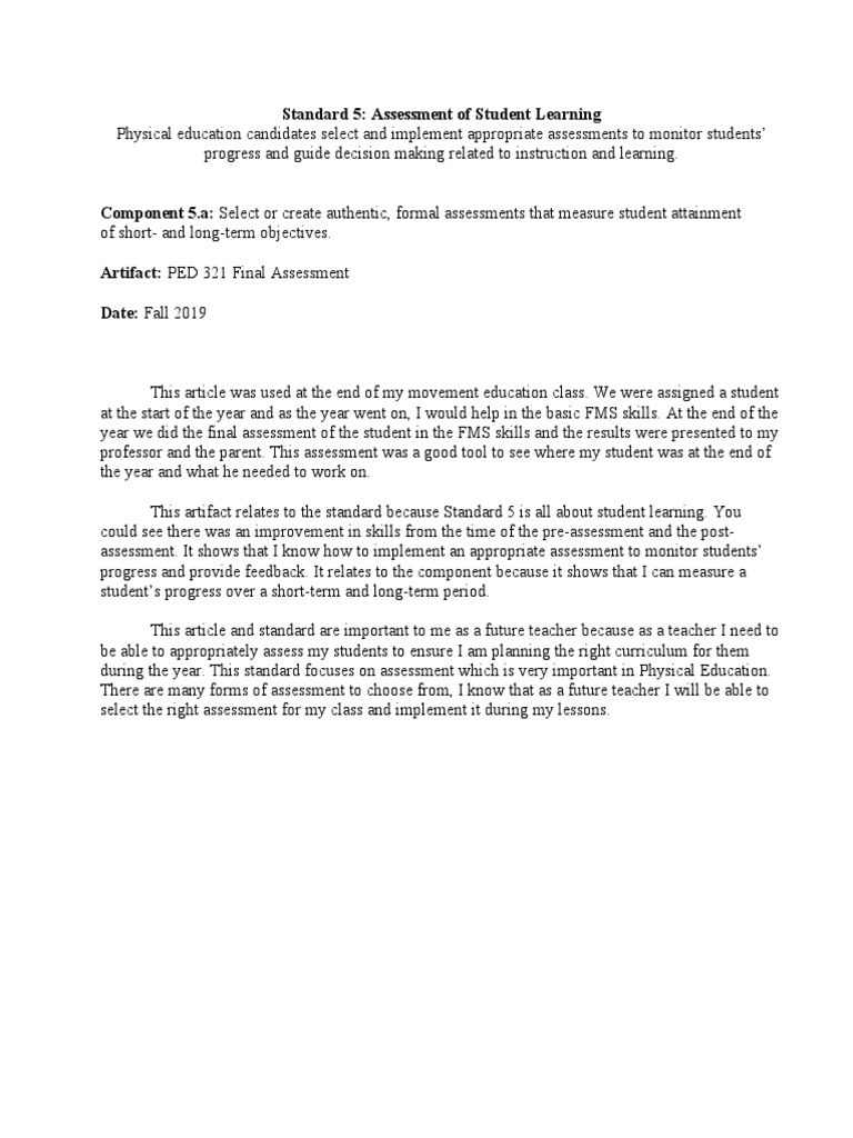 Standard 5 | PDF