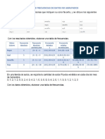 Tabla de Frecuencias de Datos No Agrupados