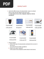 Activity 5 and 6