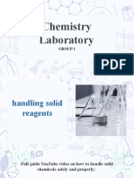 Chemistry Laboratory: Group 1