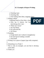 Example of Report Writing