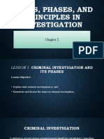 CRIMINAL INVESTIGATION PHASES AND PRINCIPLES