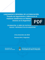 Seguimiento y adherencia a Implante-Argentina