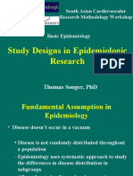 Study Designs in Epidemiologic Research Chronic Diseases