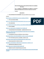 Criterios Microbiológicos para Materias Primas en Colombina Del Cauca