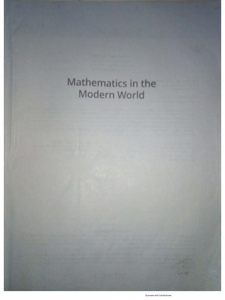 Mathematics in the modern world pdf pdf