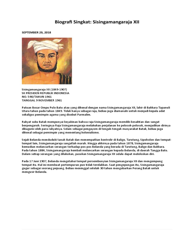 Biografi Singkat | PDF | Politik | Sejarah