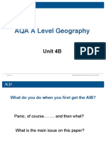 AQA A Level Geography: Unit 4B