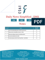 Daily News Simplified - DNS: Sl. No. Topics The Hindu Page No