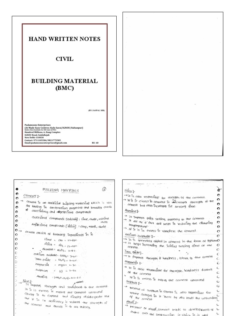 Jaspal Sir's BMC Handwritten Notes | PDF | Business