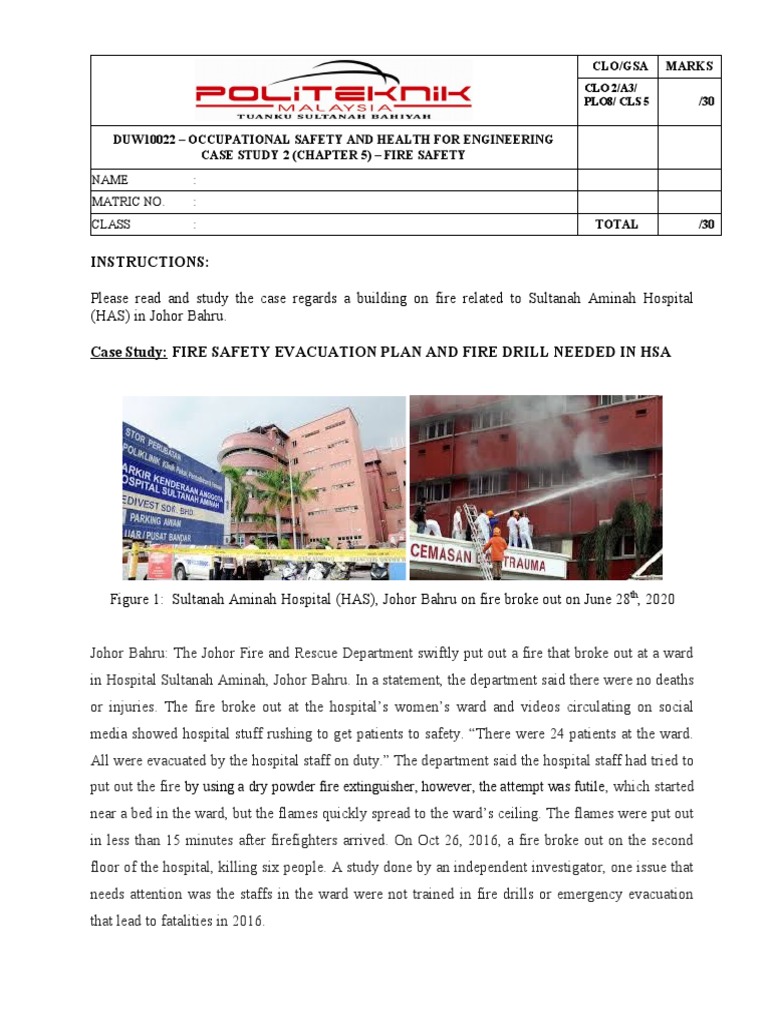 osha case study 2 report politeknik