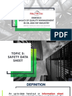 DMK5013 Basics of Quality Management in Oil and Fat Industry