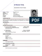 Muhammad Hassan Tariq: Personal Information