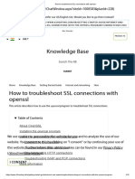 How To Troubleshoot SSL Connections With Openssl PDF