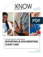 Reporting & Documenting Client Care: A Communication Skills Module