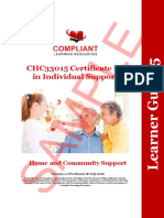 Sample: CHC33015 Certificate III in Individual Support