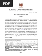 National Law University Delhi: (Revised)