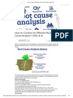 How To Conduct An Effective Root Cause Analysis - (5Ms & E)