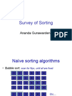 Lecture 21 Survey of Sorting