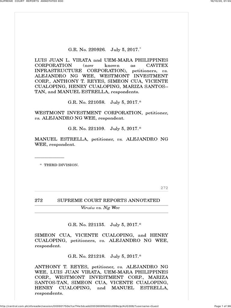 1 Wee PDF | PDF | Securities (Finance) | Piercing The Corporate Veil