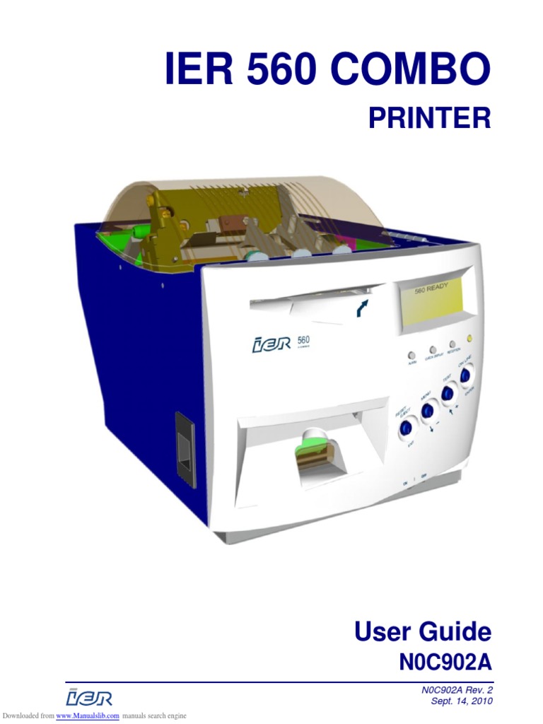 User Guide for the IER 560 Combo Printer | PDF | Printer (Computing)