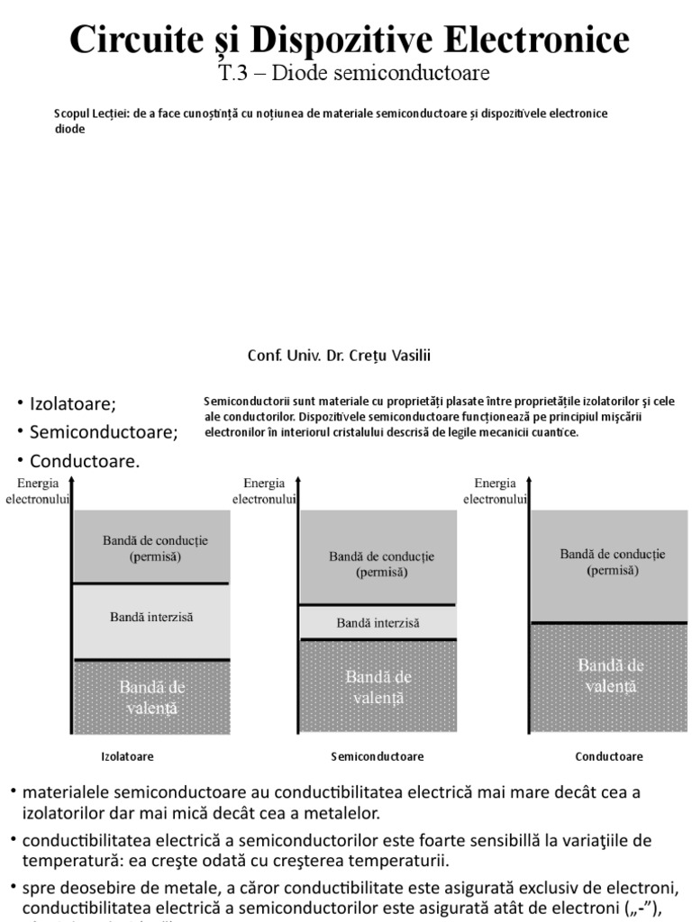 Tema 3 Diode Semiconductoare | PDF