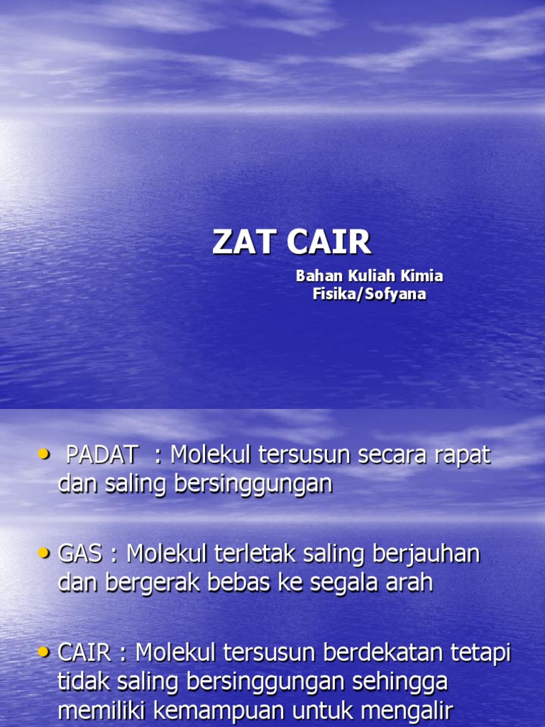 Zat Cair | PDF