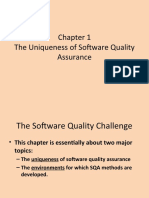 The Uniqueness of Software Quality Assurance