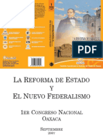 La Reforma Del Estado y El Nuevo Federalismo