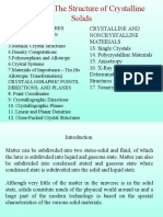 Chapter 3. The Structure of Crystalline Solids