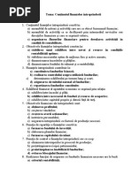 Grilă finanțele intreptinderii