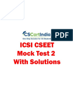 CSEET ICSI Mock Test 2