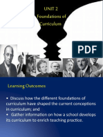 Unit 2 Foundations of Curriculum