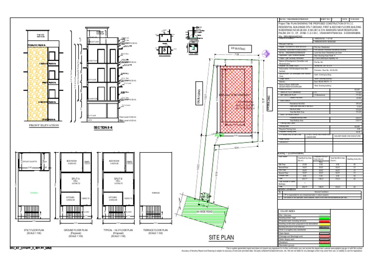 Approved Residential Building Plan | PDF | Buildings And Structures ...