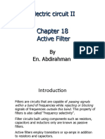Electric circuit II chapter on active filters