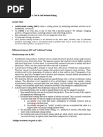 Topic 6 Activity Base Costing