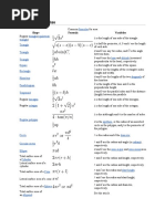 Comprehensive Geometry Formulas Guide | PDF | Area | Volume