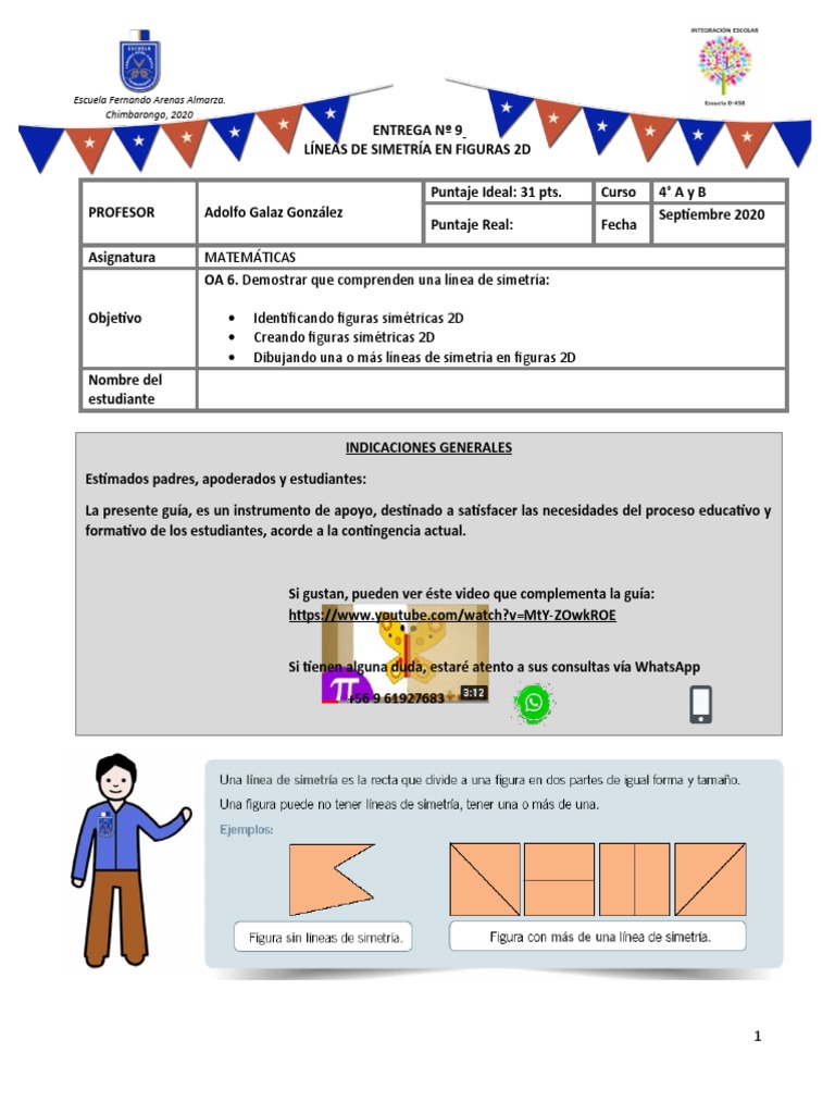 Linea de Simetria 4° A-B | PDF | Cognición | Enseñanza de matemática