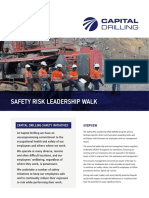 Safety Risk Leadership Walk: Capital Drilling Safety Initiatives